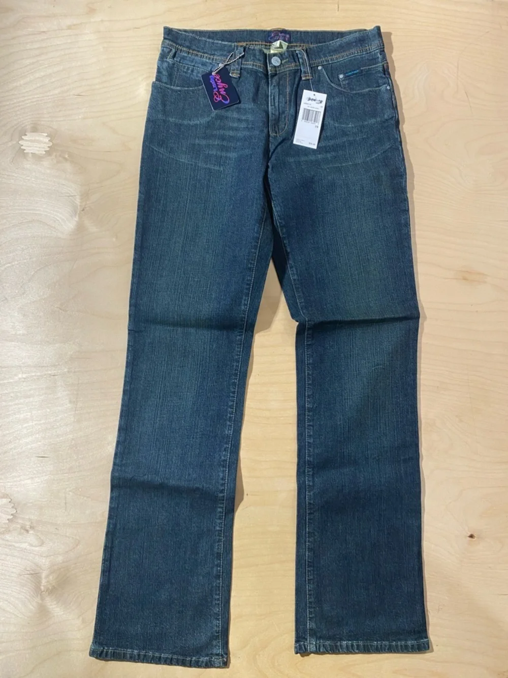 Y2K Lady Enyce Women’s Dark Blue Straight-Leg Jeans 28 (RB)